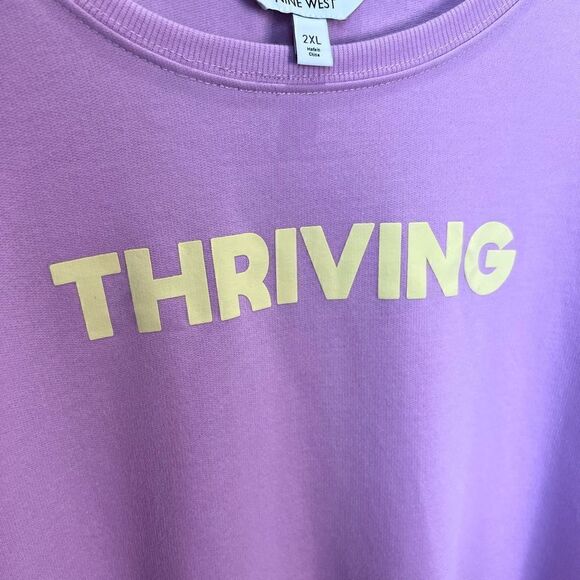 Nine West sweatshirt, lilac purple, size 2XL - Picture 3 of 13